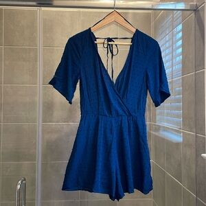 Mi Ami Romper Dress, Size XXS, Navy Blue